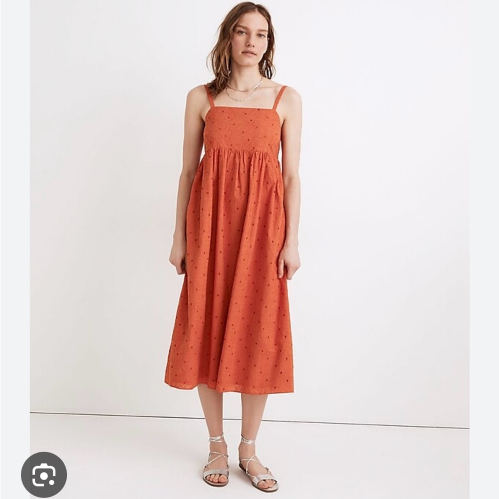 Madewell Eyelet Summertime Cami Midi Dress Size XS